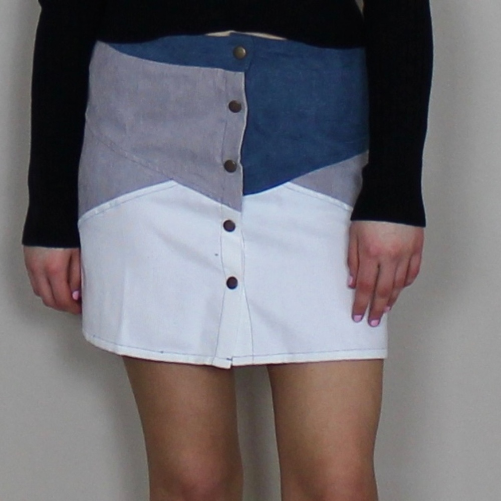 Gotcha Color Blocked Skirt